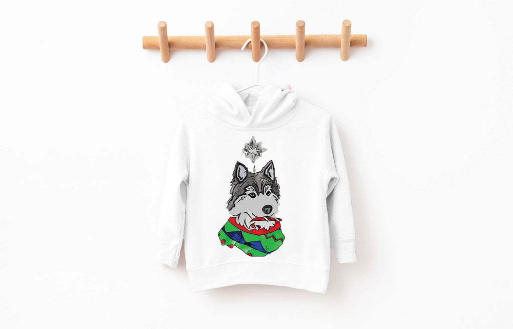 Siberian Husky Festive Christmas Pick a Style Toddler OR Youth Sweatshirt or Hoodie