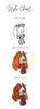 Barkley & Wagz - Style Chart - Basset Hound - Vector, Watercolor, Cartoon 