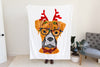 Christmas Boxer Fleece Blanket or Woven Throw Festive Christmas Blanket