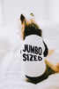 Jumbo Sized Big Dog Raglan T-Shirt in Black and White
