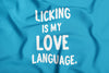 Licking is My Love Language Bandana in Bright Blue
