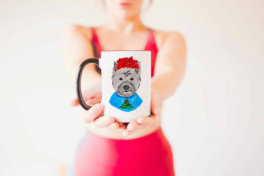 Westie West Highland Terrier Festive Christmas Dog Holiday Mug