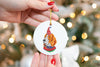 Custom Single or Set of Beagle Elf Ceramic Christmas Ornaments