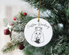 Custom Single or Set of Cavalier King Charles Spaniel CKCS Ceramic Christmas Ornaments