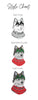 Barkley & Wagz Style Chart for Siberian Husky - Vector, Watercolor, Cartoon