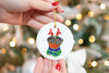 Custom Single or Set of Rottweiler Rottie Rotty Ceramic Christmas Ornaments