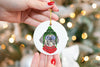 Custom Single or Set of Shih Tzu Festive Ceramic Christmas Ornaments