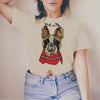 Frenchie French Bulldog Long Sleeve or Short Sleeve Unisex Christmas T-Shirt
