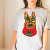 German Shepherd GSD Long Sleeve or Short Sleeve Unisex Christmas T-Shirt