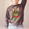 Chihuahua Christmas Crewneck Sweatshirt or Hoodie
