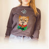 Yorkie Yorkshire Terrier Christmas Crewneck Sweatshirt or Hoodie