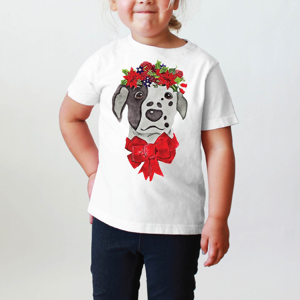 INFANT, TODDLER, or YOUTH Dalmatian Christmas Tee T-Shirt