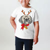 INFANT, TODDLER, or YOUTH Shih Tzu Festive Christmas Tee T-Shirt