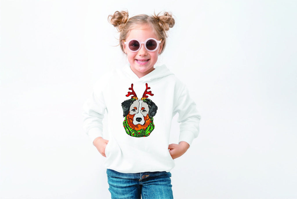 Australian Shepherd Aussie Christmas Pick a Style Toddler OR Youth Sweatshirt or Hoodie