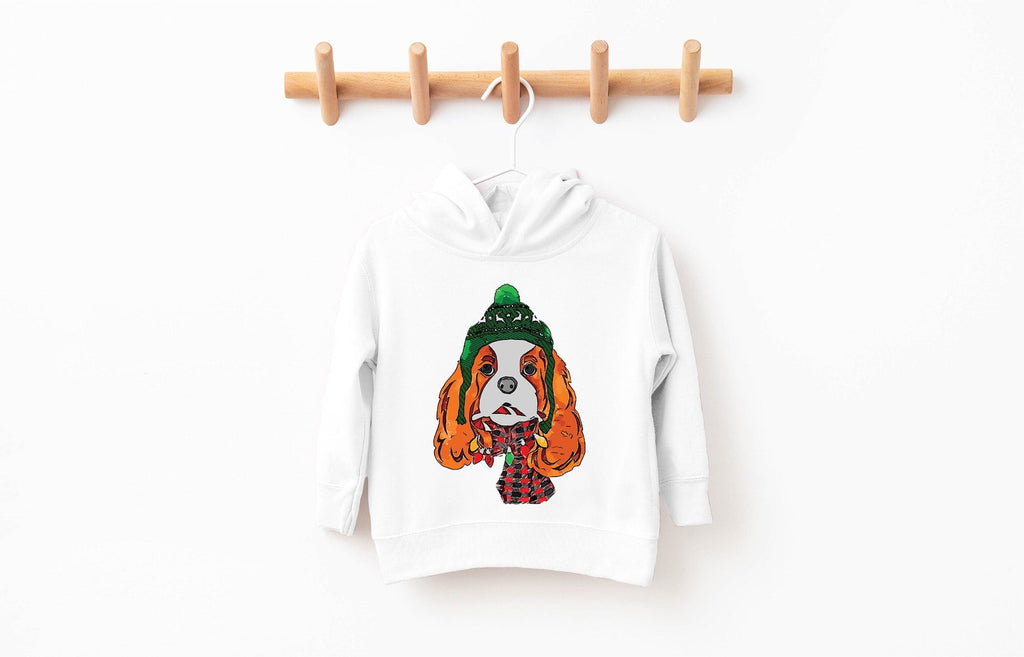Cavalier King Charles Spaniel CKCS Festive Christmas Pick a Style Toddler OR Youth Sweatshirt or Hoodie
