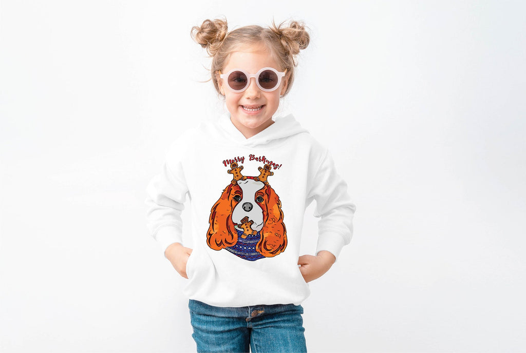 Cavalier King Charles Spaniel CKCS Christmas Pick a Style Toddler OR Youth Sweatshirt or Hoodie