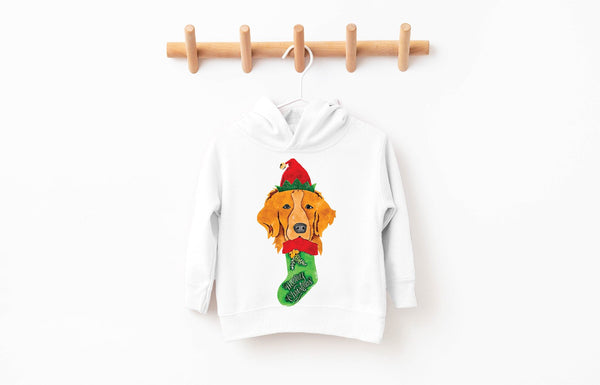 Golden Retriever Christmas Pick a Style Toddler OR Youth Sweatshirt or Hoodie