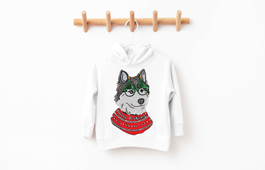 Siberian Husky Christmas Pick a Style Toddler OR Youth Sweatshirt or Hoodie