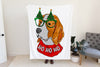 Christmas Beagle Fleece Blanket or Woven Throw Christmas Blanket