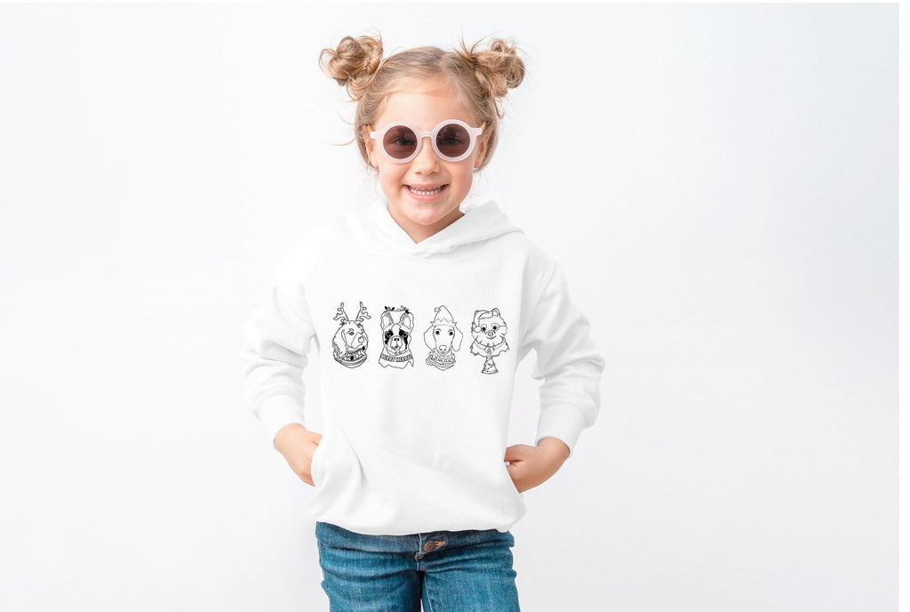 TODDLER or YOUTH Custom Pick Your Christmas Dog Breed/s Sweatshirt
