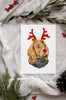 Cocker Spaniel Single Card or Notecard Set Christmas Dog Notecards