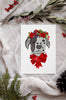 Dalmatian Single Card or Notecard Set Christmas Dog Notecards
