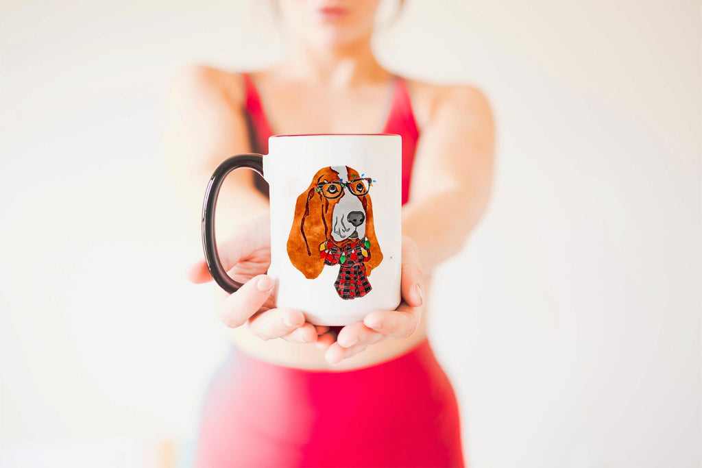 Basset Hound Christmas Dog Holiday Mug