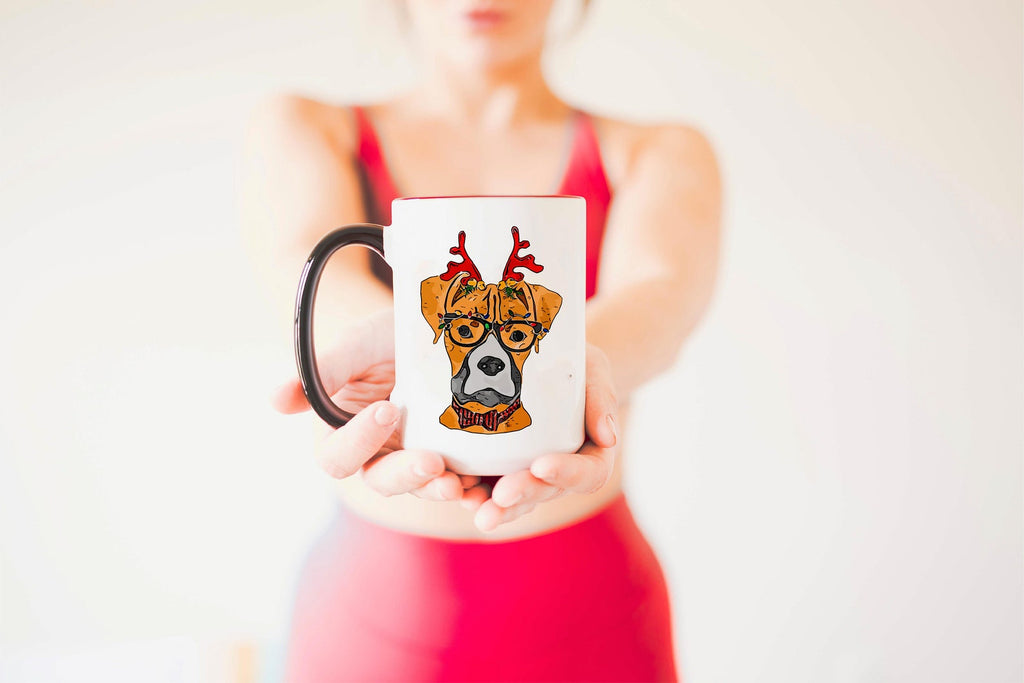 Boxer Christmas Dog Holiday Mug
