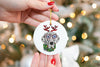 Custom Single or Set of Spotted, Black, Grey, or Brown Great Dane Ceramic Christmas Ornaments