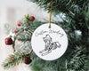 Custom Single or Set of Min Pin Miniature Pinscher Ceramic Christmas Ornaments