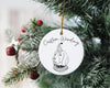 Custom Single or Set of Beagle Elf Ceramic Christmas Ornaments