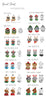 Barkley & Wagz Breed Chart for Christmas - Pug, Rottweiler, Schnauzer, Westie, Yorkie, Pointer, Schnauzer, Shih Tzu, Westie, Yorkie, Great Dane, Pointer