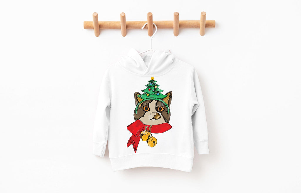Taupe, Multi, Orange, or Black Cat Christmas Pick a Style Toddler OR Youth Sweatshirt or Hoodie