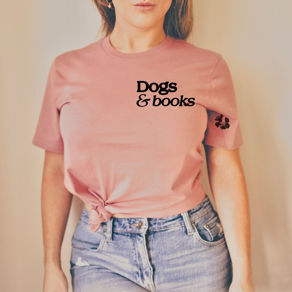 Dogs and Books Unisex T-Shirt