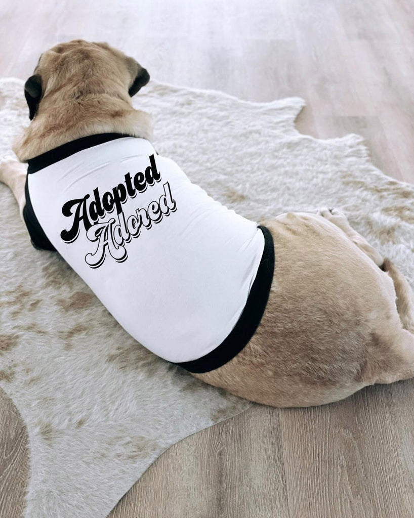 Adopted and Adored Dog Raglan T-Shirt | The Kevin Collection