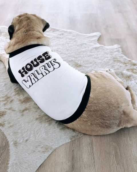 House Walrus Funny Dog Raglan T-Shirt | The Kevin Collection